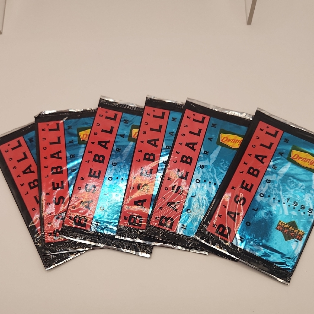 1995 Denny's Upper Deck Hologram Baseball Cards 11 Unopened Packs